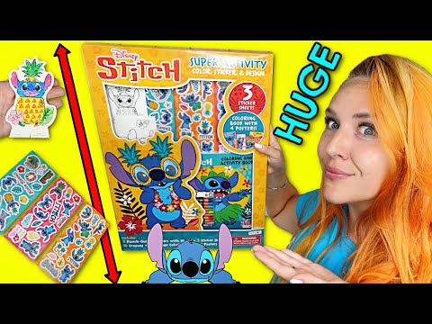 Disney Stitch HUGE Super Activity Set with coloring, games and MORE!