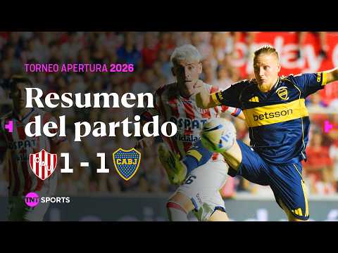 UNI脫N y BOCA empataron por los goles de PALACIOS y MERENTIEL | #Uni贸n 1-1 #Boca |Resumen