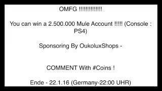 OMFG - 2.500.000 Mule Acoount Giveaway ! (PS4) [400€ Giveaway!] - Fifa 16 Verlosung !
