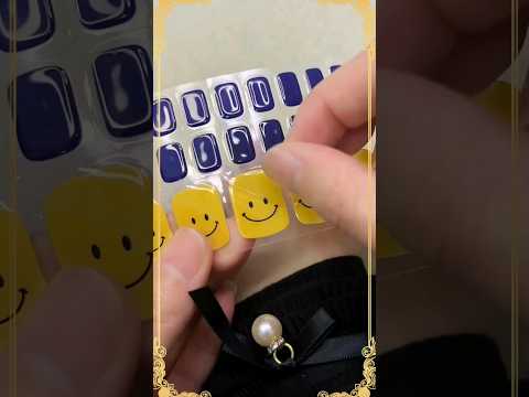 Cute Smiley Nail Sticker😊😍|| Viral nail extensions || meesho nail sticker #nailartideas