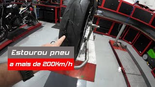 MP - E quando estoura o pneu a mais de 200 km/h?? Deixe sua opinão!