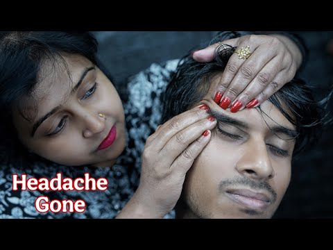 Headache Be Gone: Deep Tissue ASMR Head Massage for Stress Relief By Indian Lady Barber Chaitali