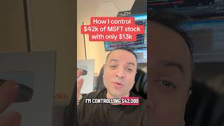How I control $42k of MSFT stock with only $13k #optionstrader #optionstrading #pmcc #msft