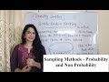 Sampling Methods and Techniques