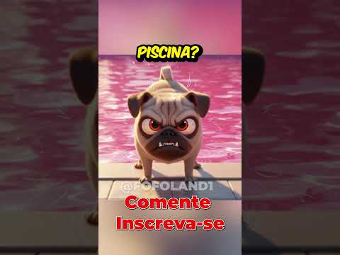 Roubaram a água da piscina! 😡💧🐶 #pug #dog #petsfofinhos #humor