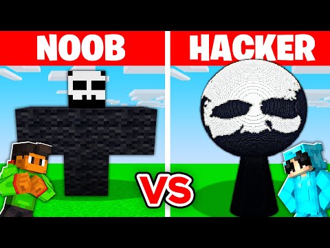 NOOB vs HACKER: I Cheated In a SPRUNKI BLACK Build Challenge!