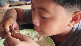 Mungkabang Makan Nanas masak Kulit Babi dan Bedal Ayam kicap 
