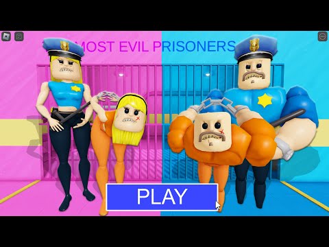 WOMAN BARRY Team Vs MAN BARRY Team in BARRY'S PRISON RUN! New Scary Obby (#Roblox)