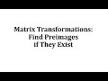 Matrix Transformations and Vector Analysis