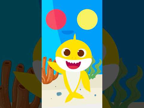 🔵🟡🔴Baby Shark Color Mixing Fun #shorts  #kidslearning