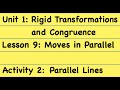 Transformations of Parallel Lines