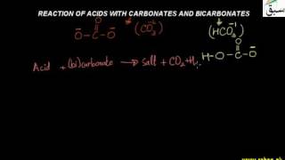 Reaction of Acids with Carbonates and Bicarbonates