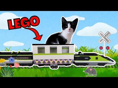 I made a LEGO Cat Train!