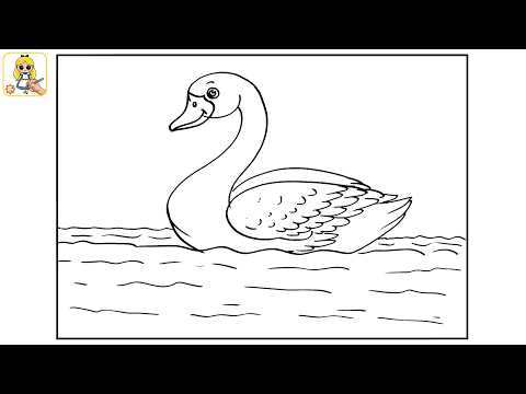 How to Draw Swan Step by Step || हंस का चित्र बनाना सीखें || SWAN DRAWING TUTORIAL || School Project