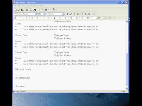 Making A Resume On Wordpad Jobs Ecityworks Making A Resume On Wordpad Jobs Ecityworks