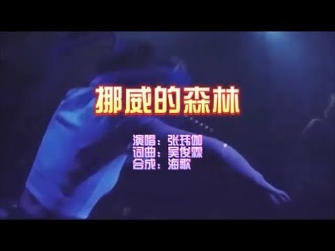 張瑋伽 《挪威的森林（DJ版）》 KTV 導唱字幕 （備有伴奏視頻）