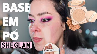 Testei a BASE EM PÓ de ALTA COBERTURA da #SHEGLAM #SHEGLAMpowderfoundation