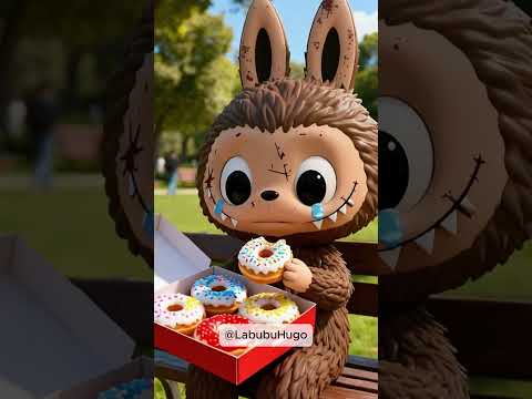 Labubu and his cake rescued a dog.🐶 #labubu #labubulife #labubujustwanted