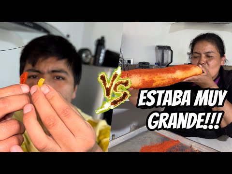 El takis más pequeño Vs el más grande 😨