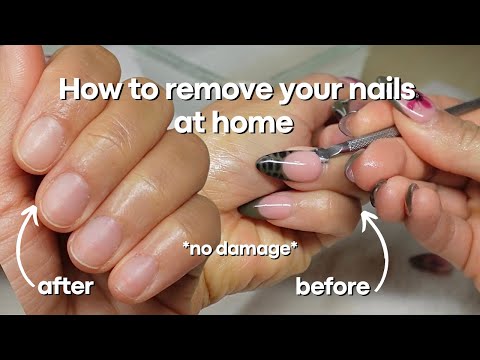 HOW TO REMOVE PRESS ON NAILS STEP BY STEP *without damaging your nail bed*