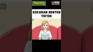 KEASIKAN NONTON TIKTOK #animasisekolah  #fyp