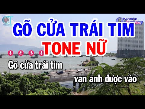 Karaoke Gõ Cửa Trái Tim Tone Nữ Am | Nhạc Sống Âm Thanh Chất Lượng Cao || Karaoke Đồng Sen