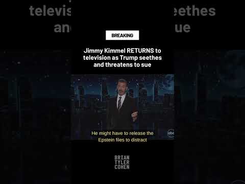 Jimmy Kimmel RETURNS to television as Trump seethes and threatens to sue