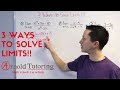 Limit and Conjugate Method Concepts