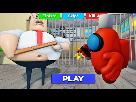 EVIL TEACHER VS BARRY'S PRISON RUN! SCARY OBBY #roblox #obby