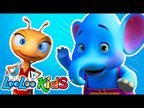 Elephant and the Ant 🐘🐜🎶 | LooLoo Kids - Best Animal Story Songs for Kids