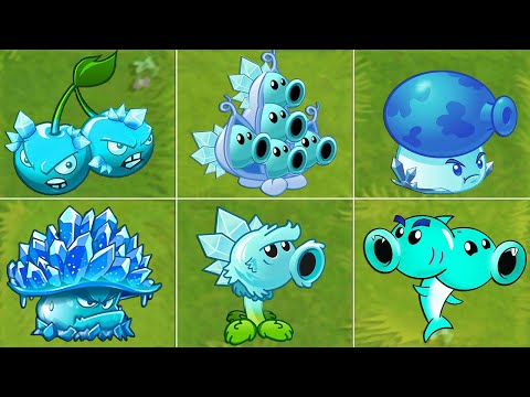 All ICE Plants Power-Up! in Plants Vs Zombies 2