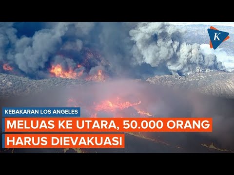 Kebakaran Los Angeles Meluas ke Utara, 50.000 Orang Harus Dievakuasi