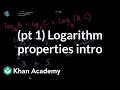 Exponents and Logarithm Properties