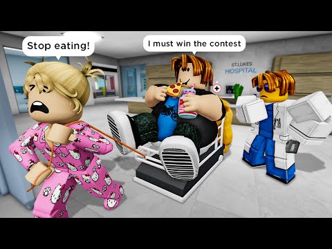 A DIET DAY 2: THE PIZZA EATING CONTEST 🍕 Roblox Brookhaven 🏡 RP - Funny Moments