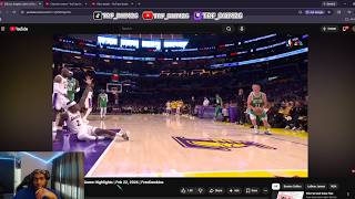 TRF DHM react to Los Angeles Lakers vs Boston Celtics Full Game Highlights | Feb 22, 2026