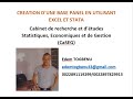 Comment cr?er une base de donn?es panel  en utilisant Excel et STATA