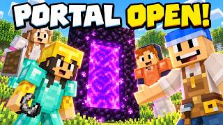We Finally Built Our Nether Portal! | Minecraft S8 Ep. 4.6