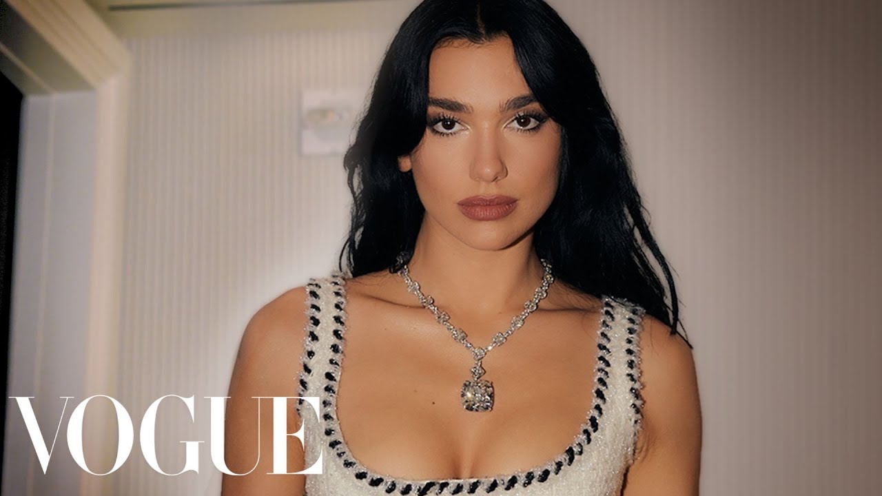 Dua Lipa Gets Ready for the Met Gala Vogue