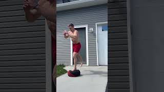 Front foot elevated lunge jumps. Deep tier plyometric