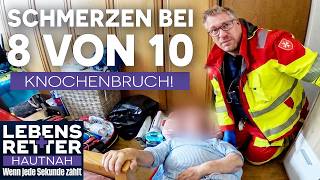 Knochen knirschen! Extrem schmerzhafter Sturz aus Rollstuhl | Lebensretter hautnah