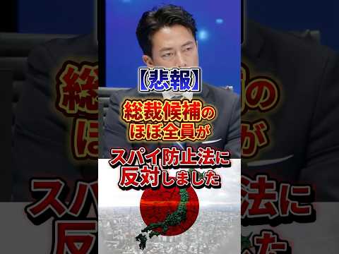 このままじゃ日本が無くなる...#政治 #スパイ防止法 #自民党 #自民党総裁選
