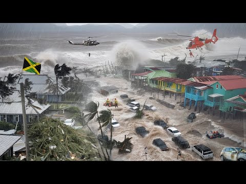 Jamaica Now: Super Hurricane Melissa 295 km/h, Destroys Homes and Cars in Kingston!