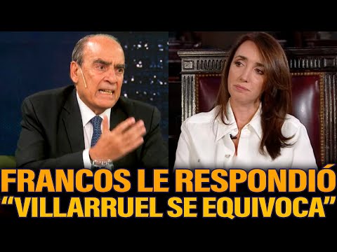 FRANCOS LE RESPONDIÓ A VILLARRUEL TRAS ATACAR A BULLRICH