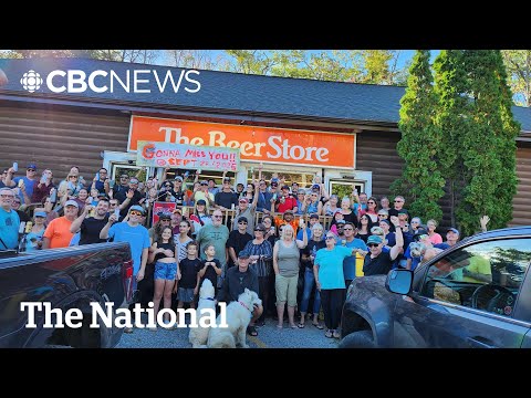YouTube video thumbnail:  #Themoment a Town Held a Funeral for Their Only Beer Store 