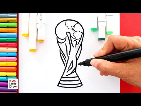 Cómo Dibujar la COPA DEL MUNDIAL DE FÚTBOL 2026 FÁCIL ✍️ | Dibujo para Principiantes