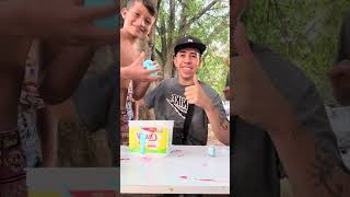 Fazendo Slime na praçasinha // #slime