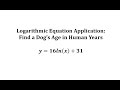 Dog Age to Human Age Conversion