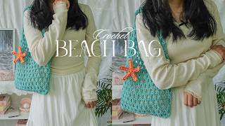 Crochet Beach Bag🌊 Hướng dẫn móc túi xách lưới đan chéo mang hương vị mùa hè siêu xinh🌊 Vyvascrochet
