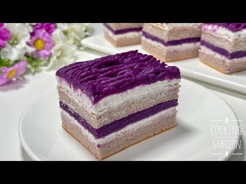 DeliciousPurpleSweetPotatoCakeRecipe!HowtomakePurpleSweetPot