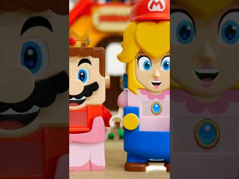 Princess Mario 🆚 Super Peach #lego #mario #shorts